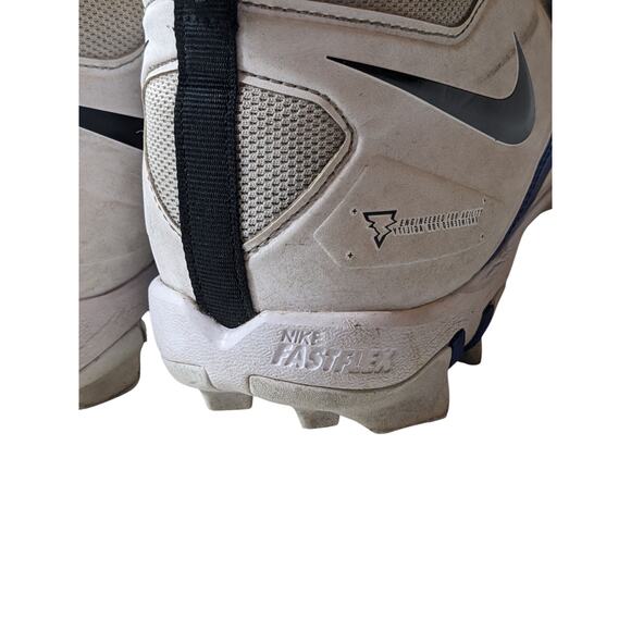Nike Alpha Shoes Fastflex Cleats Mens 12 White Blue CV0582-101 Turf Football main image 5